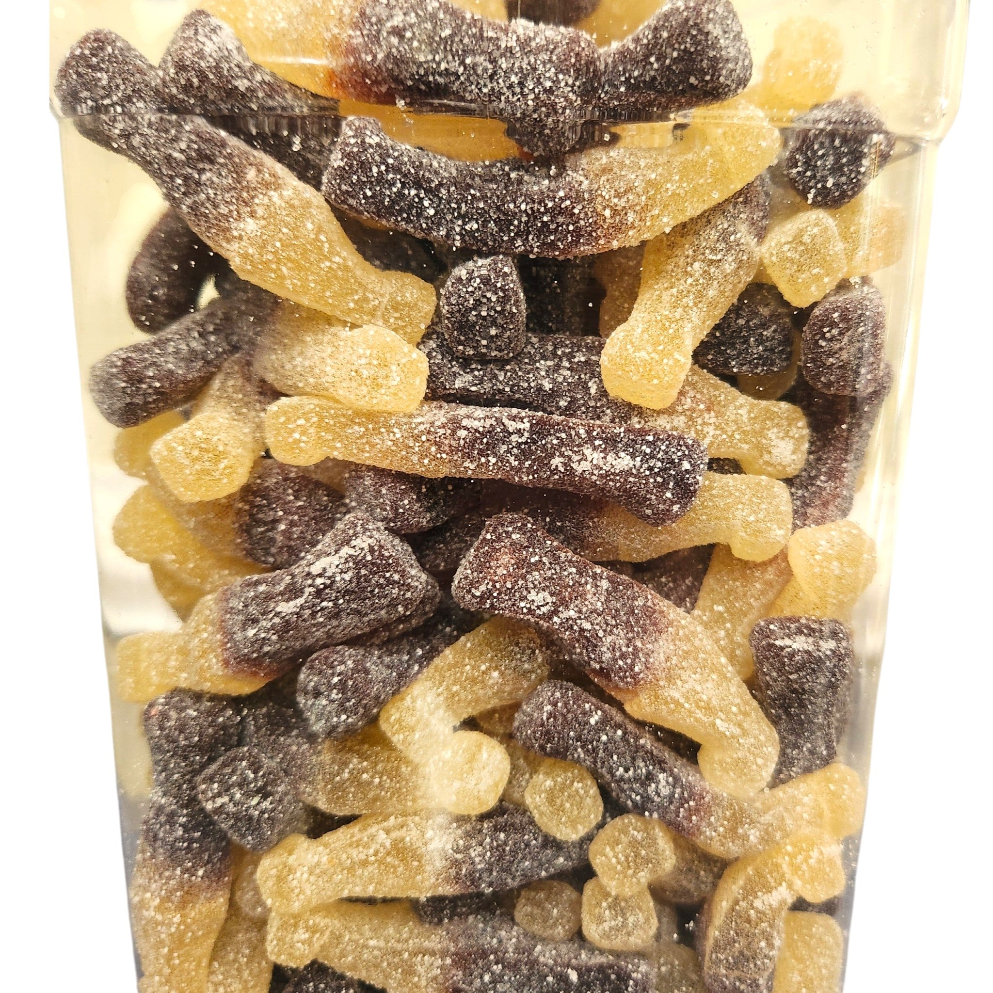 Gummy Bottles, Cola Flavor Candy or Sour Bottles Classic Cola Flavor 2" Gummies (Your Selection)