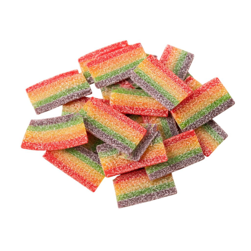 Rainbow Belt Bites Sour Gummy Candy | Bulk Candy