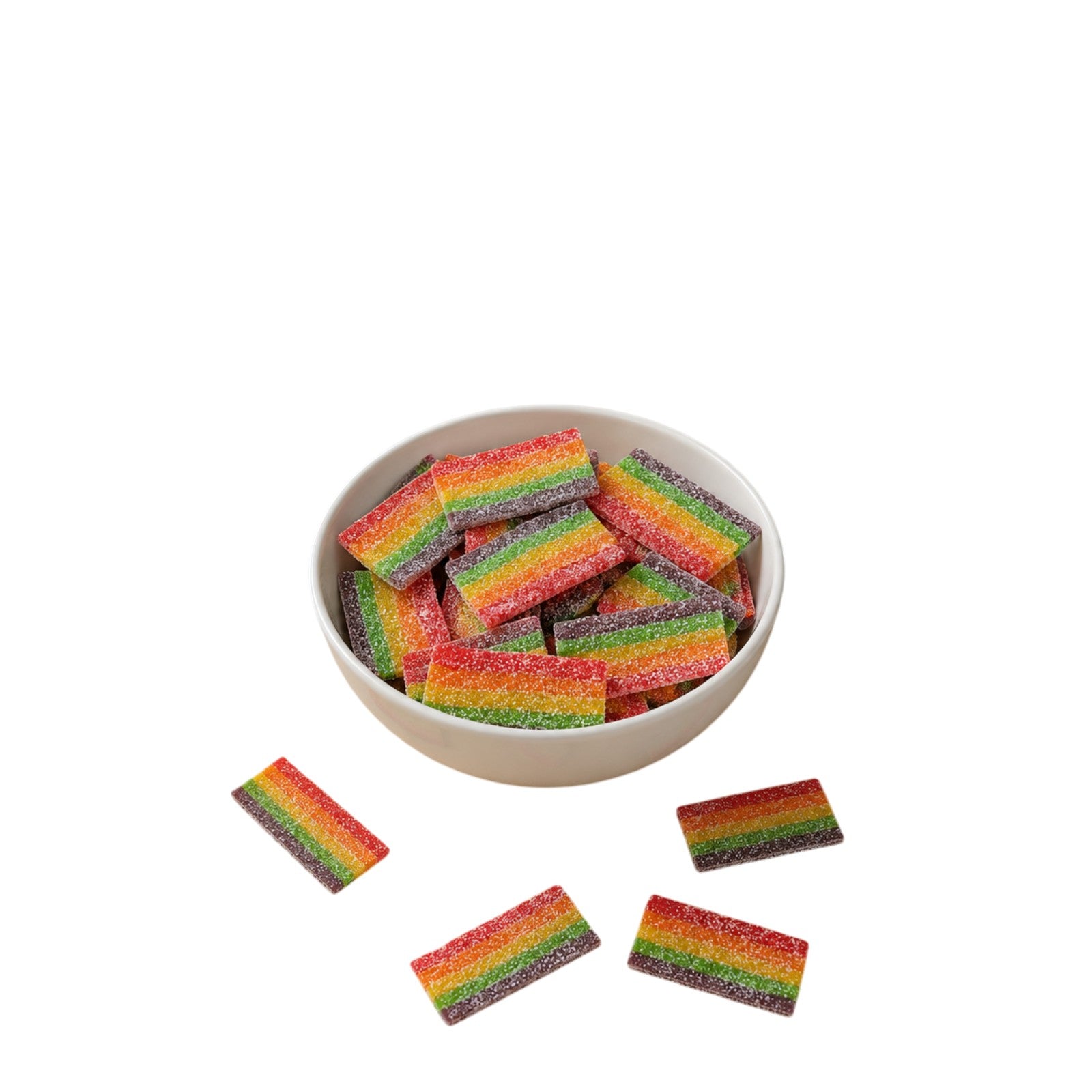 Rainbow Belt Bites Sour Gummy Candy | Bulk Candy