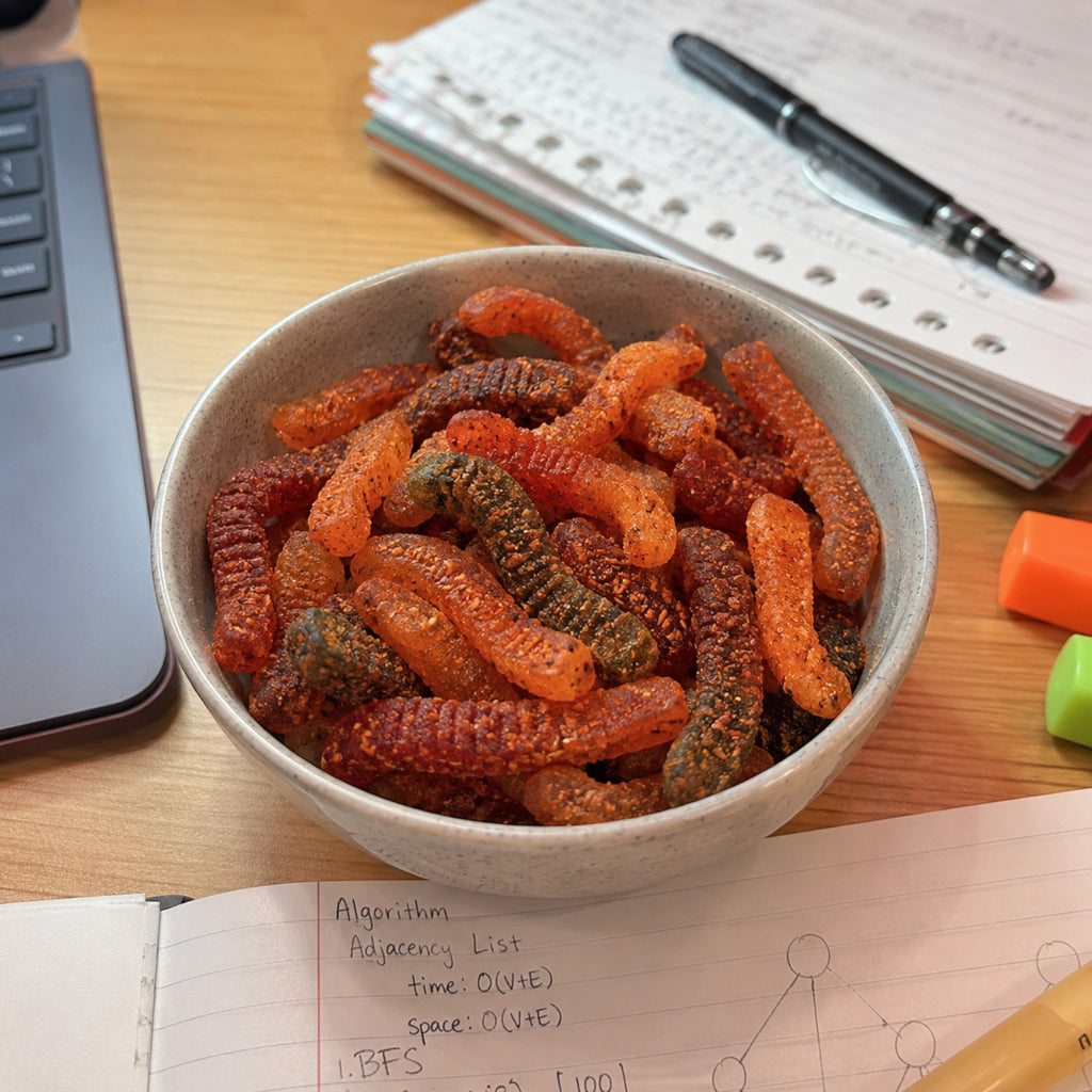 Gummy Worms Candy | Sweet, Sour or Chili Gummy Worms (Your Selection)