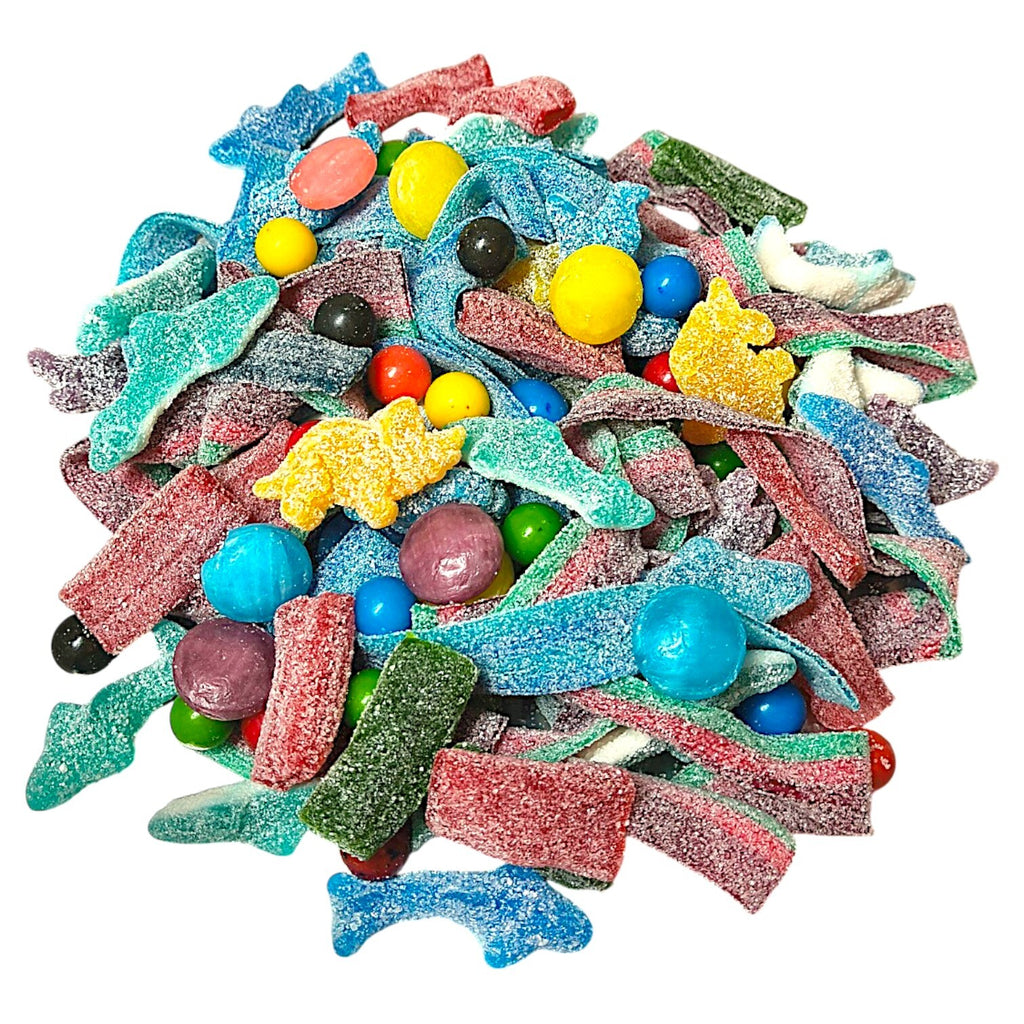 Nuclear Sour Candy Mix 1 Pound | 6 Different Extreme Sour Candy Mix, Bulk Candy