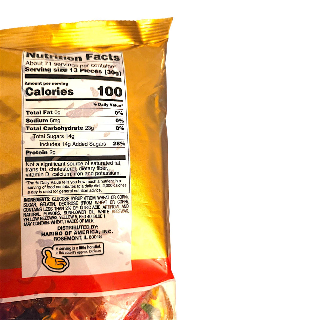Haribo Giant Bag of Goldbears 5 LB | Large Gummy Bear Candy Bag