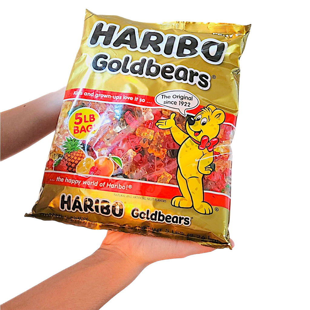 Haribo Giant Bag of Goldbears 5 LB | Large Gummy Bear Candy Bag