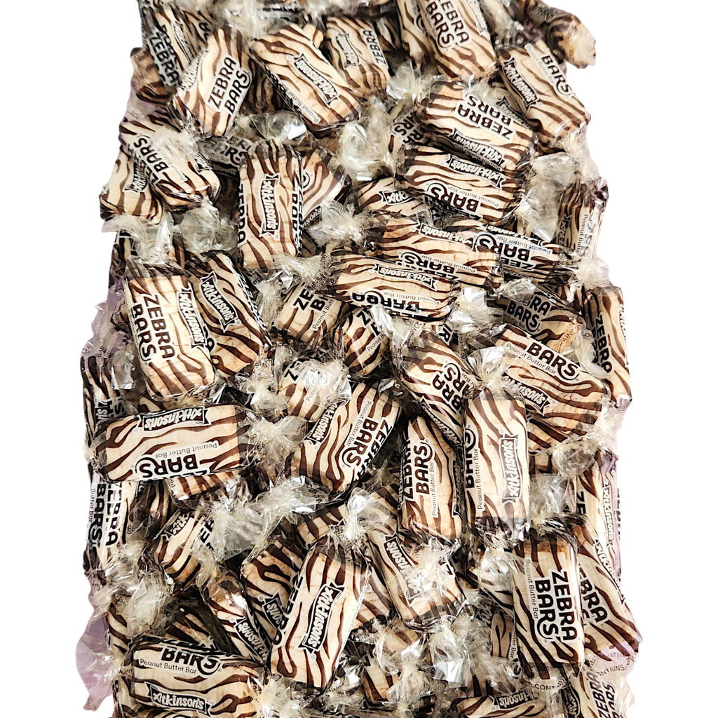 Zebra Bars Peanut Butter Candy - Nostalgia Hard Candy