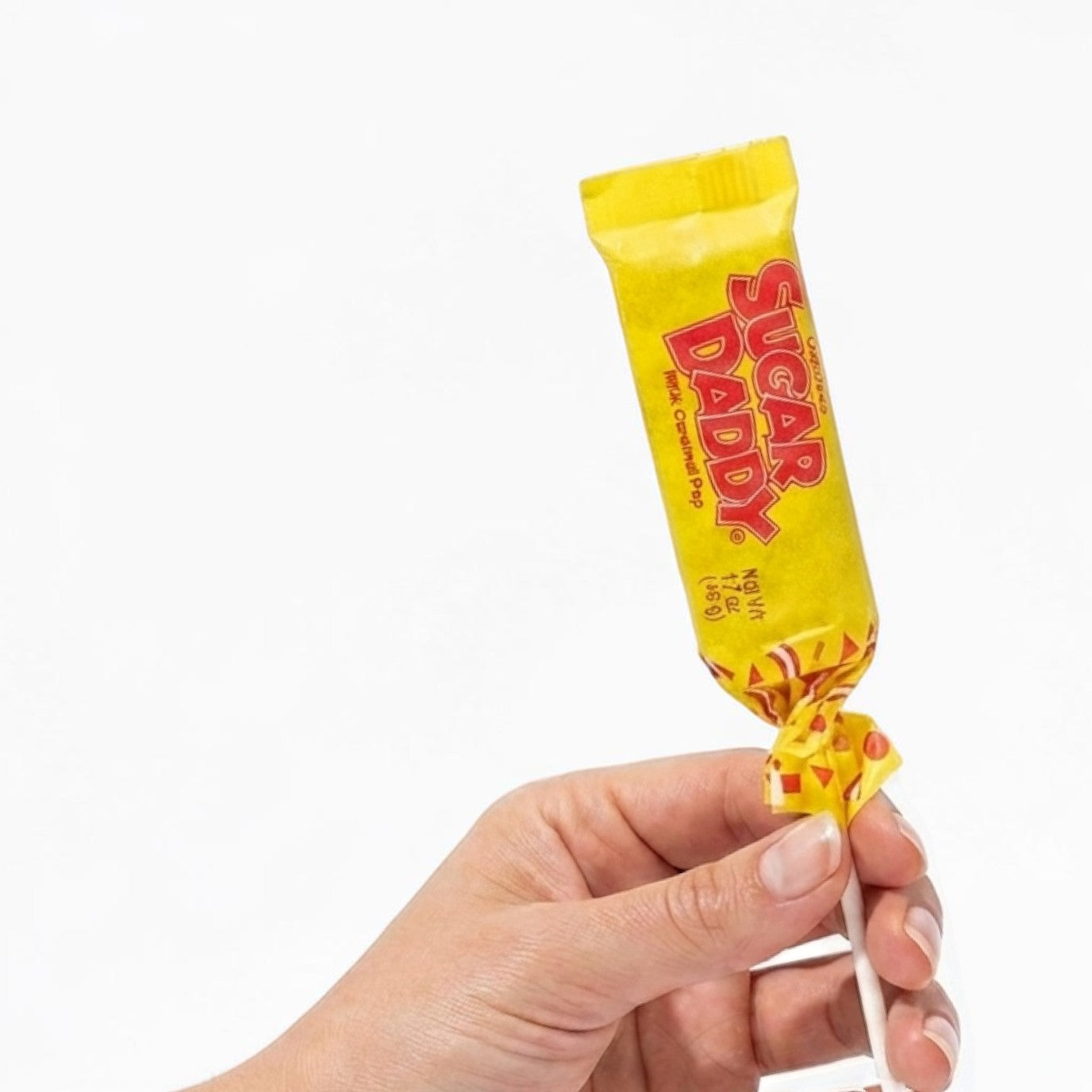 Sugar Daddy Candy Pop 1.7 oz | Classic Caramel Lollipop Nostalgia Candy