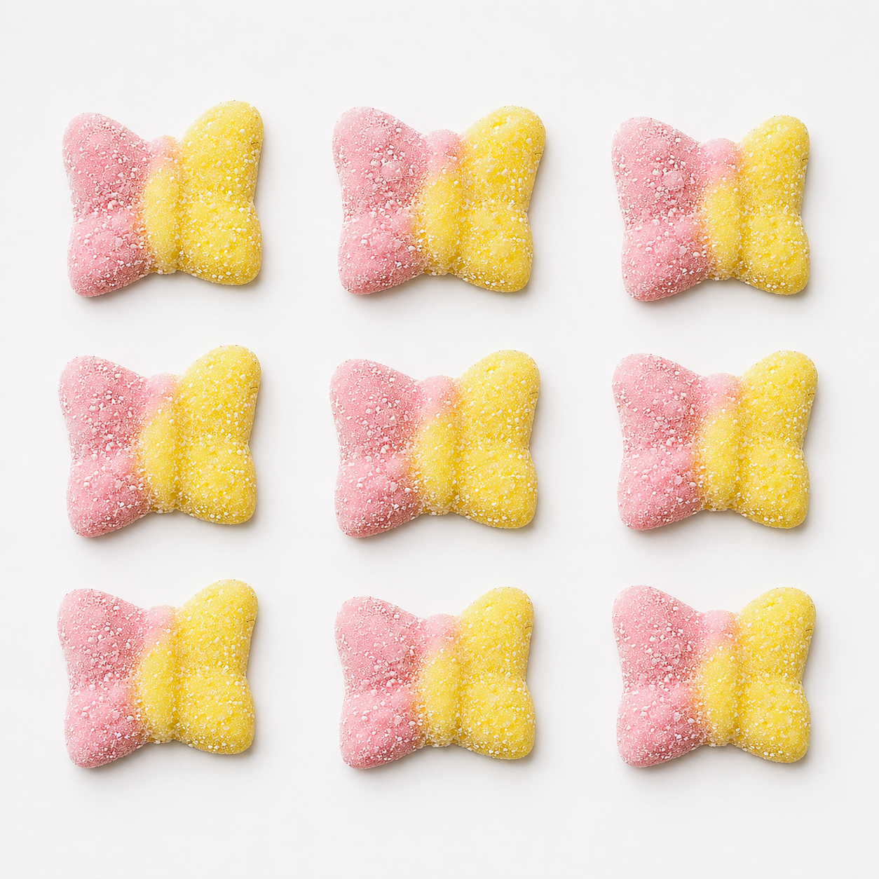 Swedish Style Gummy Candy | Sour Lemon Strawberry Butterflies, Bag of Gummies | Bulk Candy