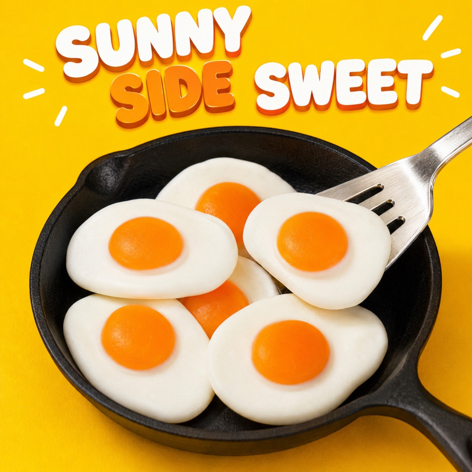 Fried Eggs Gummy Candy, Bag of Gummies | Bulk Candy
