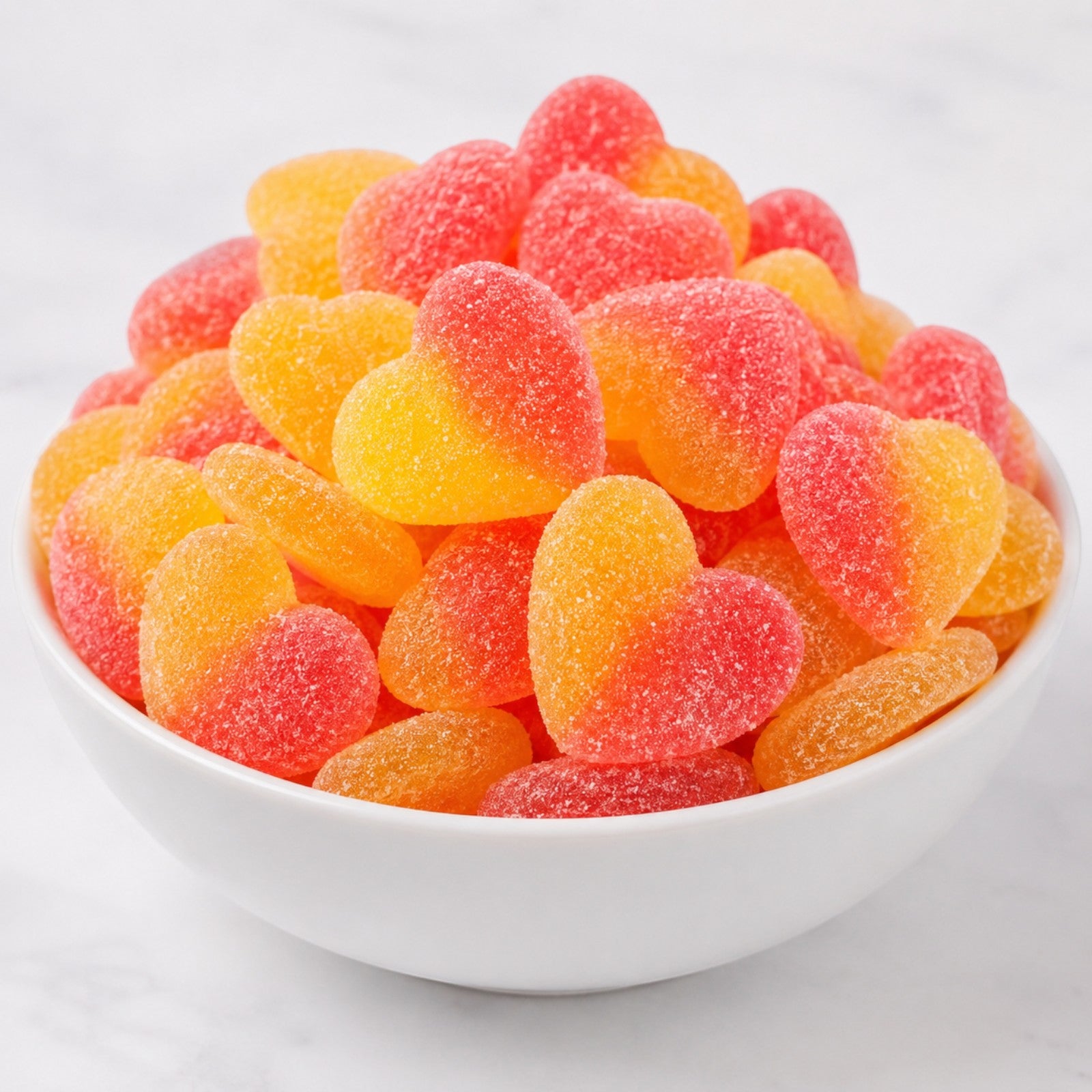Peachy Hearts Sour Gummy Candy | Bag of Gummies | Bulk Candy