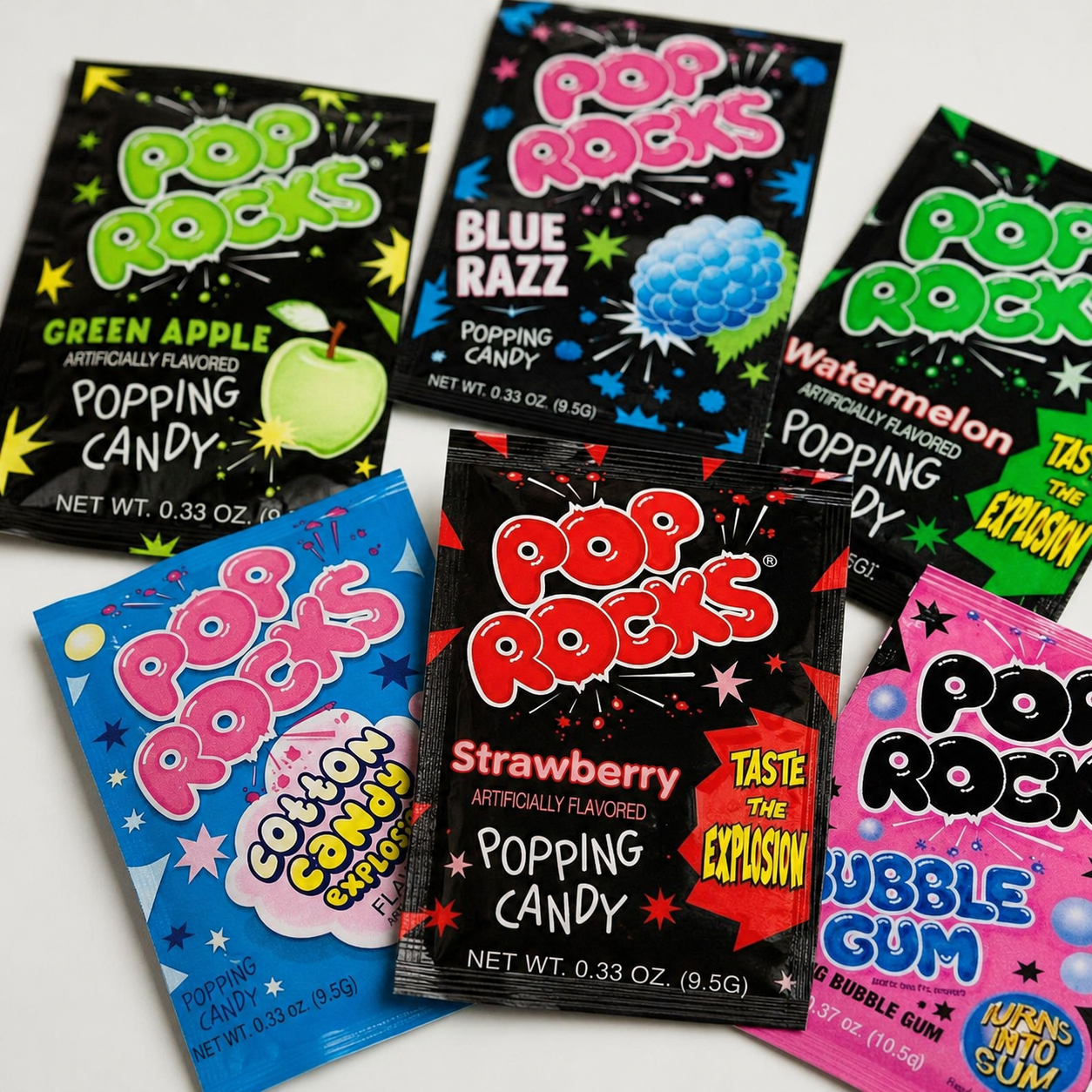 Pop Rocks Popping Candy 12 Pack –Fun Crackling Candy