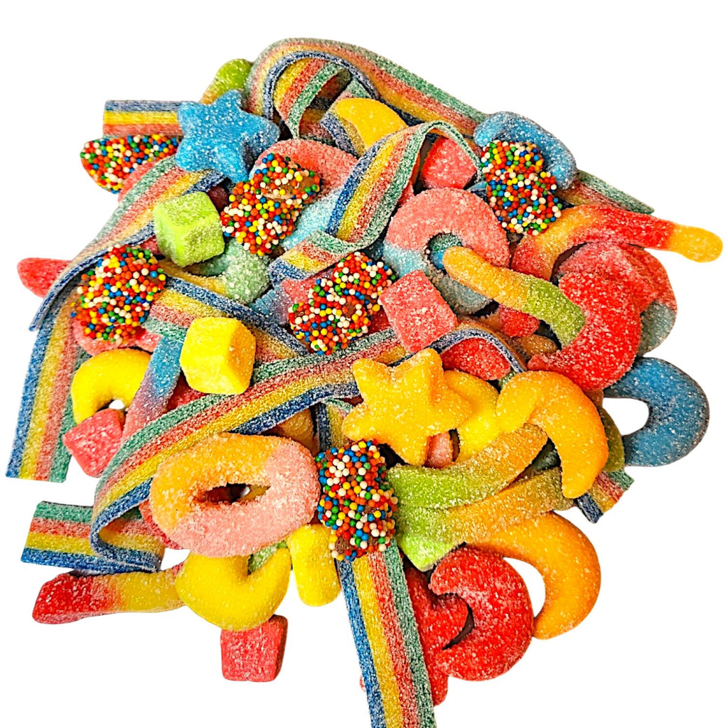 Rainbow Candy Mix 1 Pound | 6 Different Gummies & Sour Candy Mix, Bulk Candy