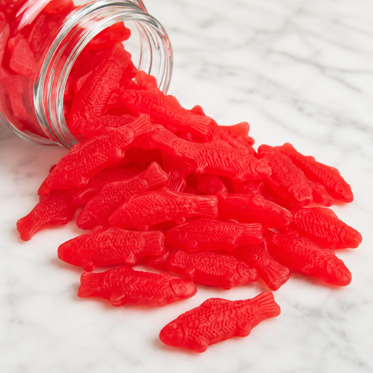 Red Fish Semi-Soft Gummy Candy  | Swedish Style Bag of Gummies | Bulk Candy