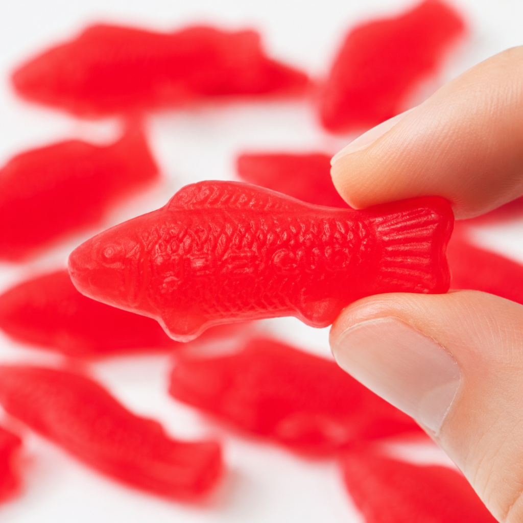 Red Fish Semi-Soft Gummy Candy  | Swedish Style Bag of Gummies | Bulk Candy