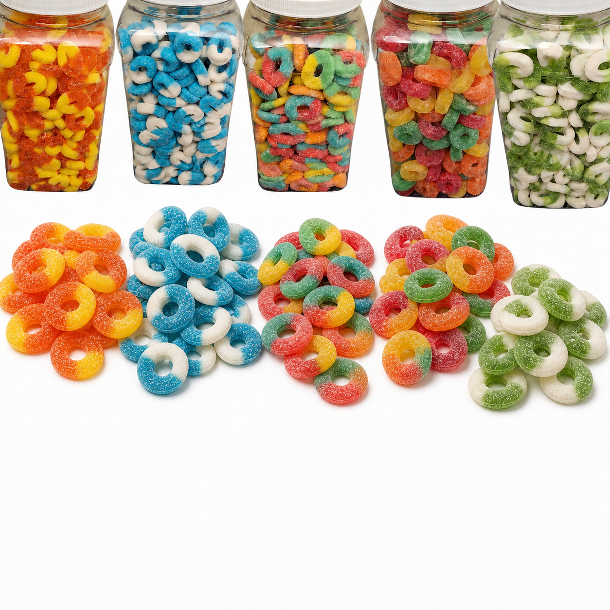 Gummy Rings Candy | Round Gummies Bulk Candy (Your Selection)