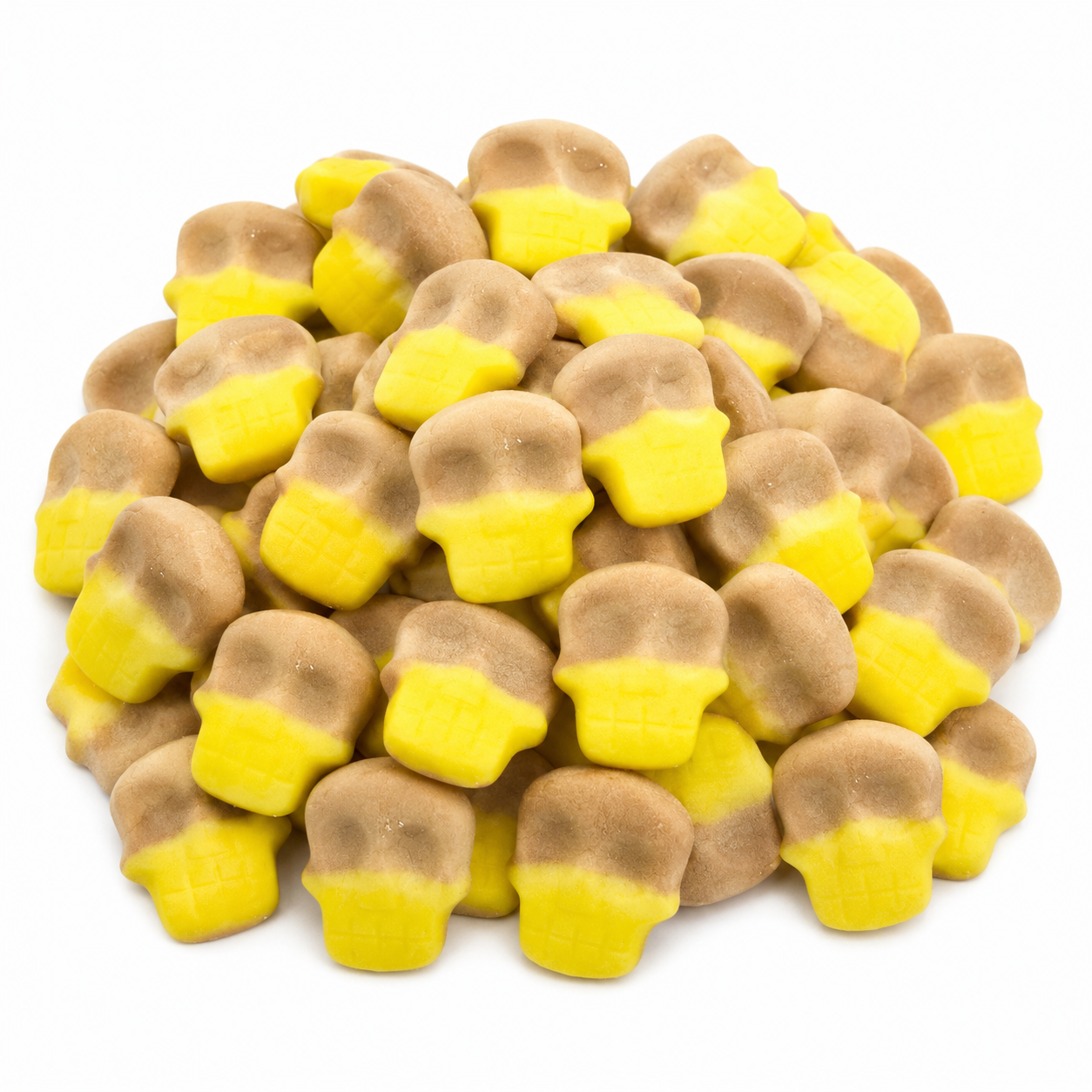 Banana Toffee Swedish Style Skull Gummy Candy | Bag of Gummies | Bulk Candy