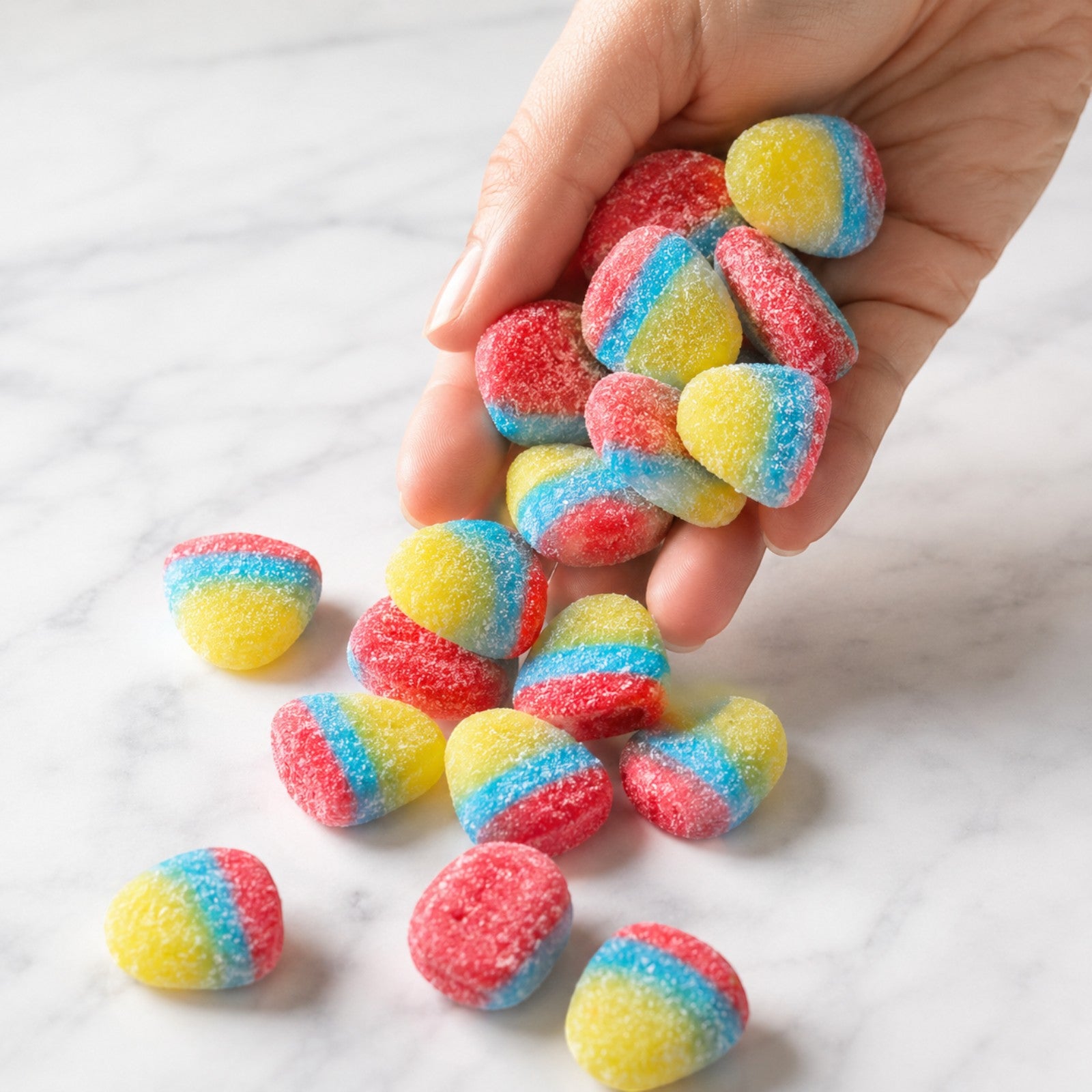Rainbow Tropical Drops Sour Gummy Candy | Bag of Gummies | Bulk Candy