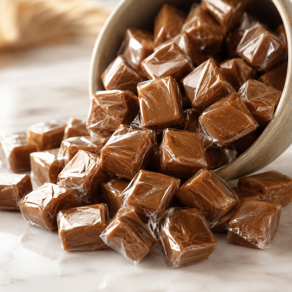 Original Wrapped Caramel Squares Candy - Nostalgia Candy, Bulk Candy