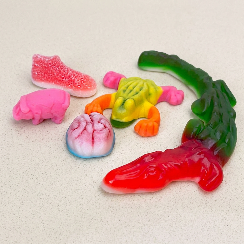 Weird Gummy Mix 1 POUND | 5 Different Forms Funny Novelty Gummy Candy Mix