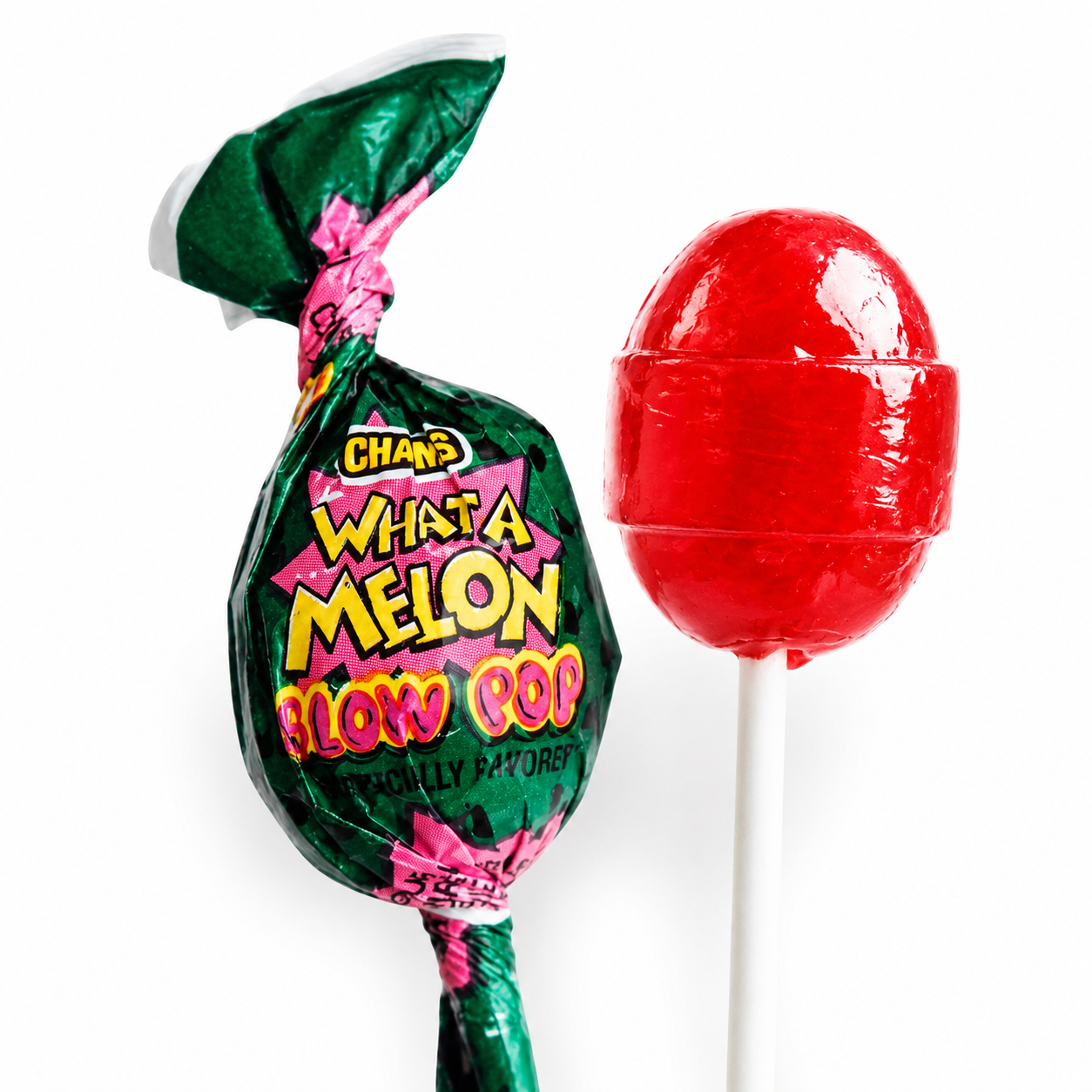 Blow Pops Candy | Assorted & What A Melon Lollipops with Chewing Gum (Your Selection)